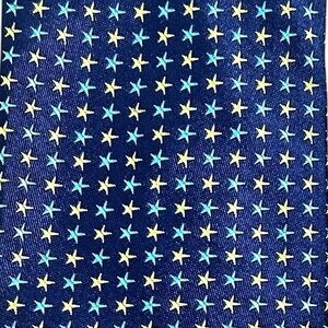 Ted Baker Blue and Yellow Geometric Silk Tie